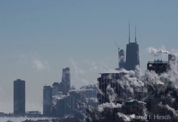 View from North Side looking South to downtown, Chicago